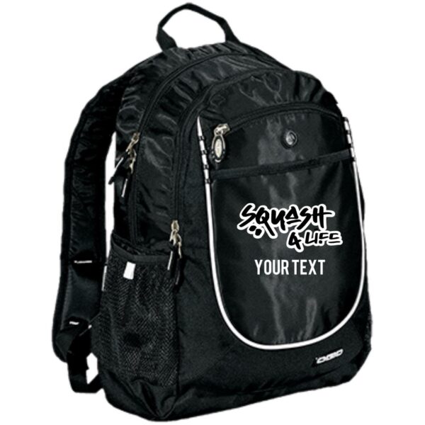 Personalized Rugged  "Squash 4 Life" Backpack