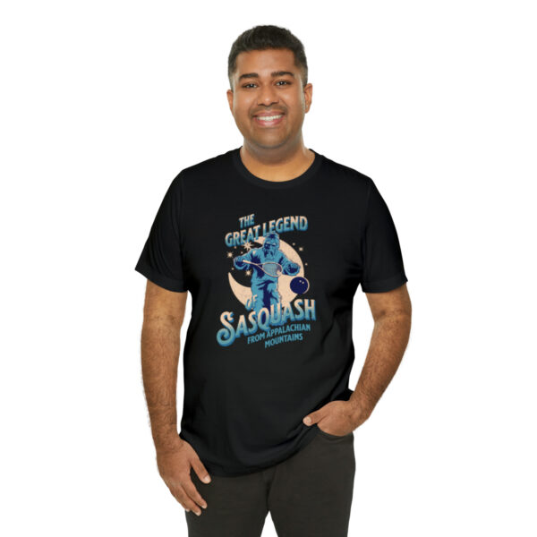 The Legend of Sasquash Squash Shirt, Unisex Jersey Short Sleeve Tee - Image 6