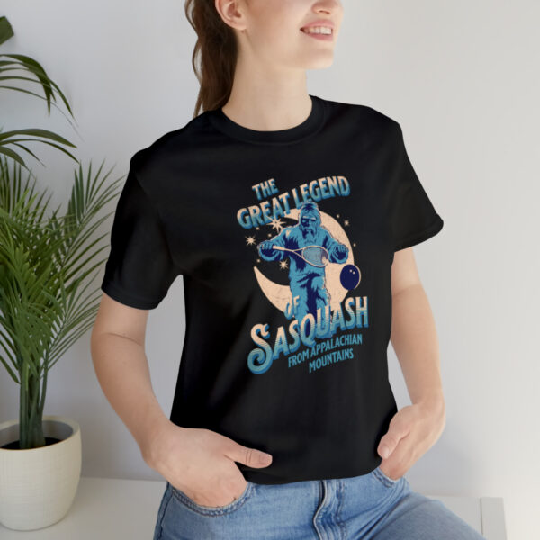 The Legend of Sasquash Squash Shirt, Unisex Jersey Short Sleeve Tee - Image 7