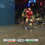 Screen grab of video showing Dimitri Steinmann action resulting in suspension