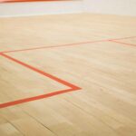 Floor of squash court