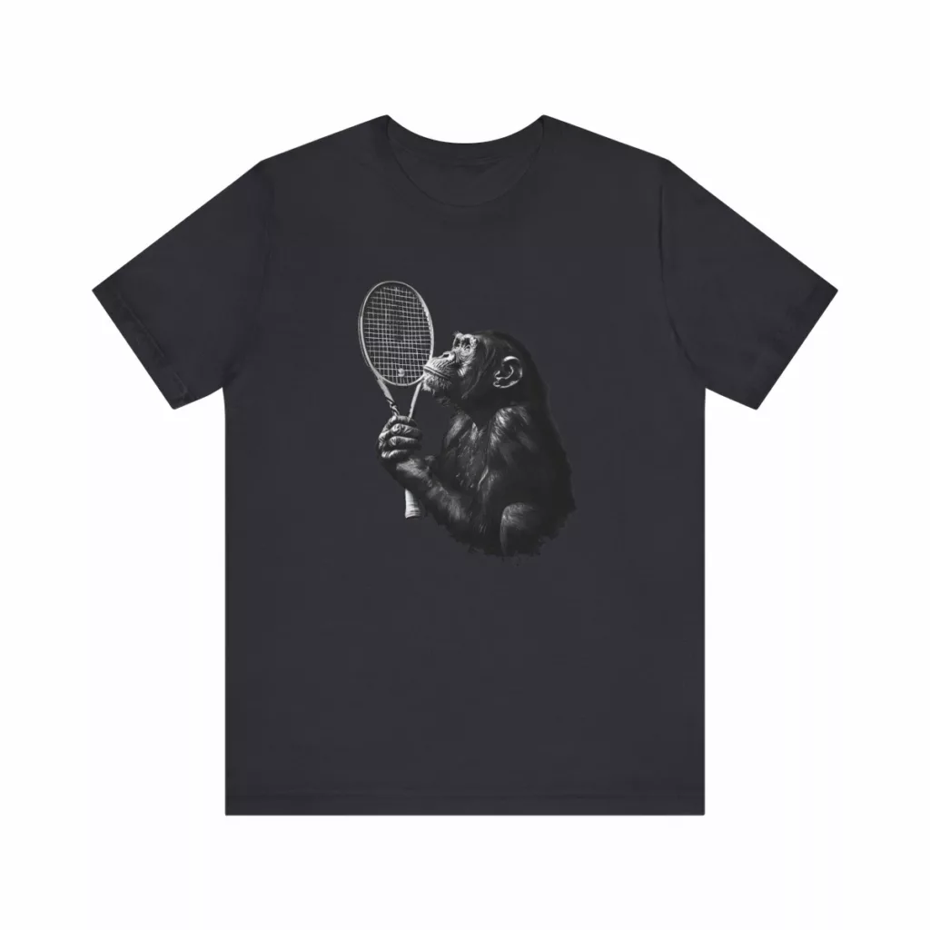 Squash Chimp Squash Shirt, Unisex Jersey Short Sleeve Tee