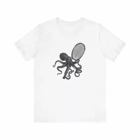 Squash Octopus Squash Shirt, Unisex Jersey Short Sleeve Tee